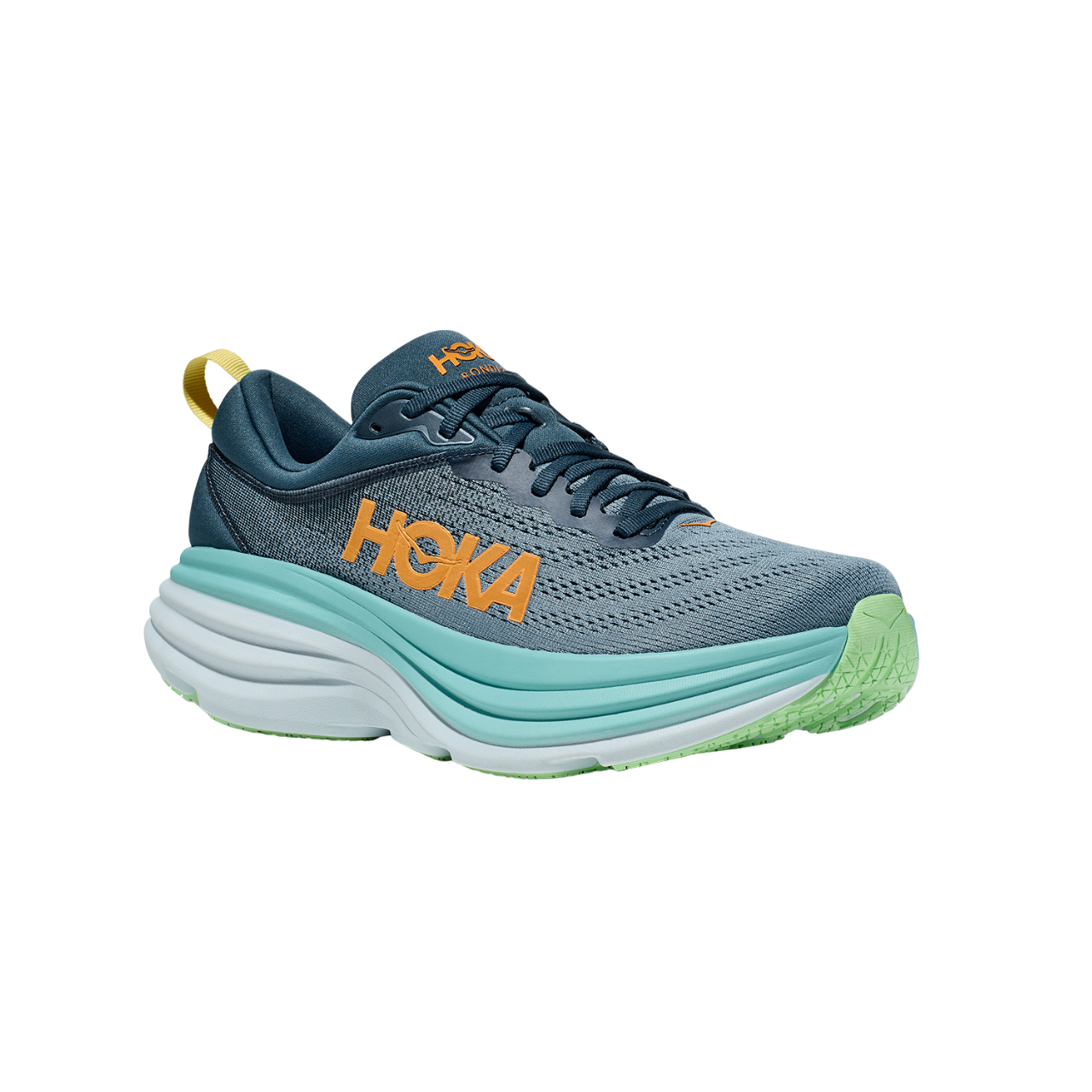 Hoka One One scarpa da corsa da uomo Bondi 8 1123202/RHD blu ombra-verde acqua