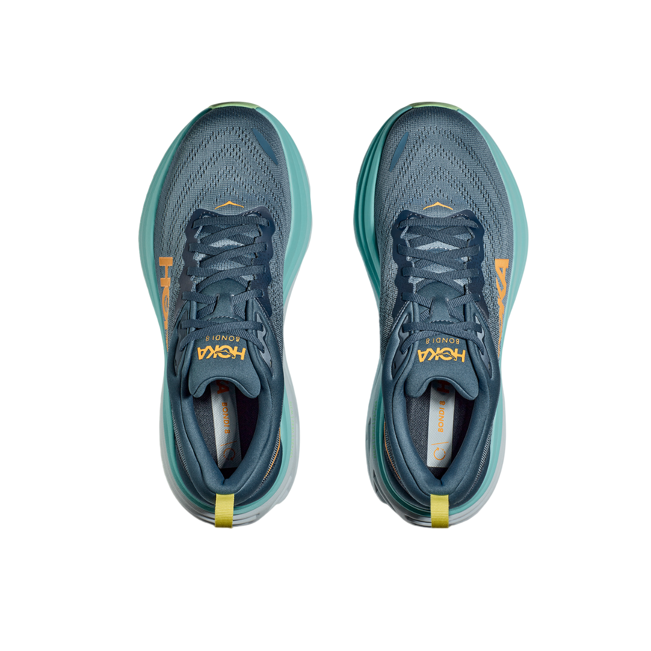 Hoka One One scarpa da corsa da uomo Bondi 8 1123202/RHD blu ombra-verde acqua