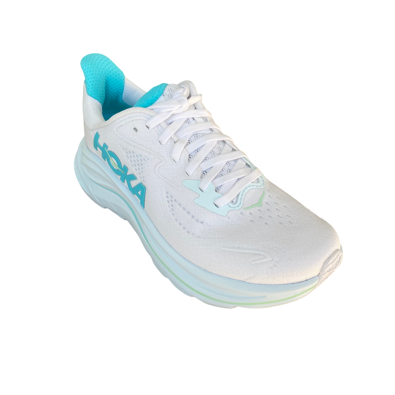 Hoka One One scarpa da corsa da donna Clifton 10 1162031-WTCL bianco-cielo