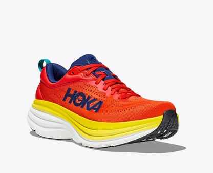 Hoka One One scarpa da corsa da uomo M Bondi 8 1123202/RAFL rosso fuoco