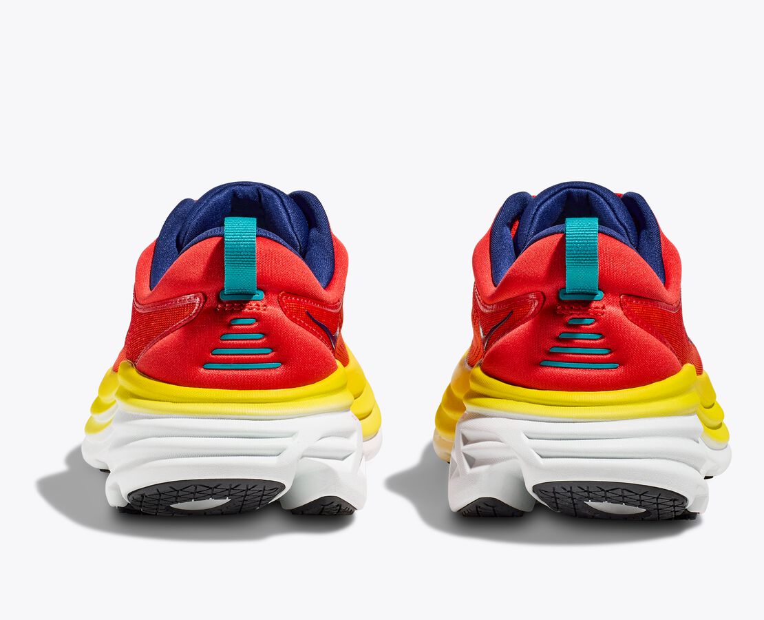 Hoka One One scarpa da corsa da uomo M Bondi 8 1123202/RAFL rosso fuoco